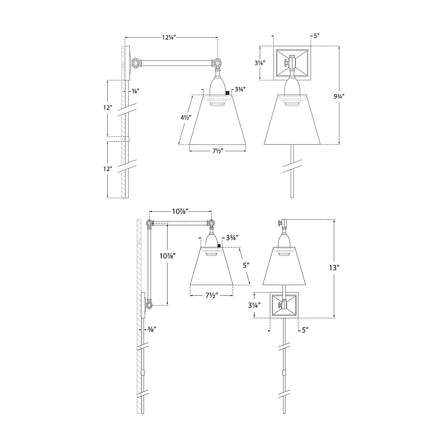 Jane Library Plug-in Wall Sconce - Image 7