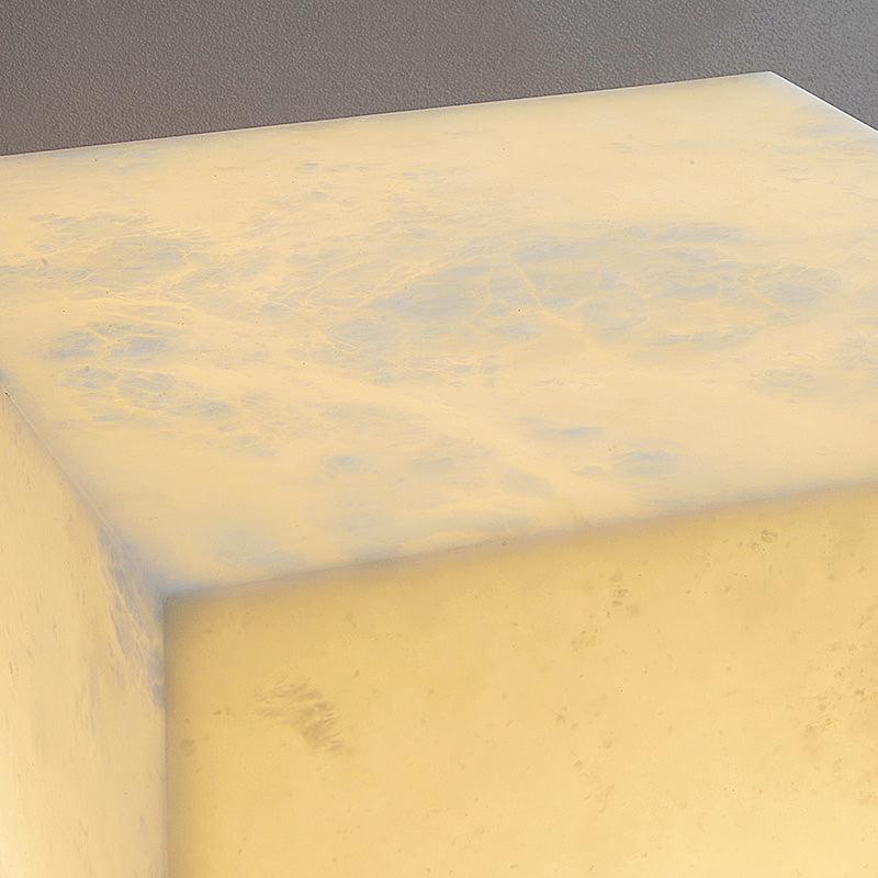 Janet Alabaster Cubic Table Lamp, Bedside Table Lamp - Image 4