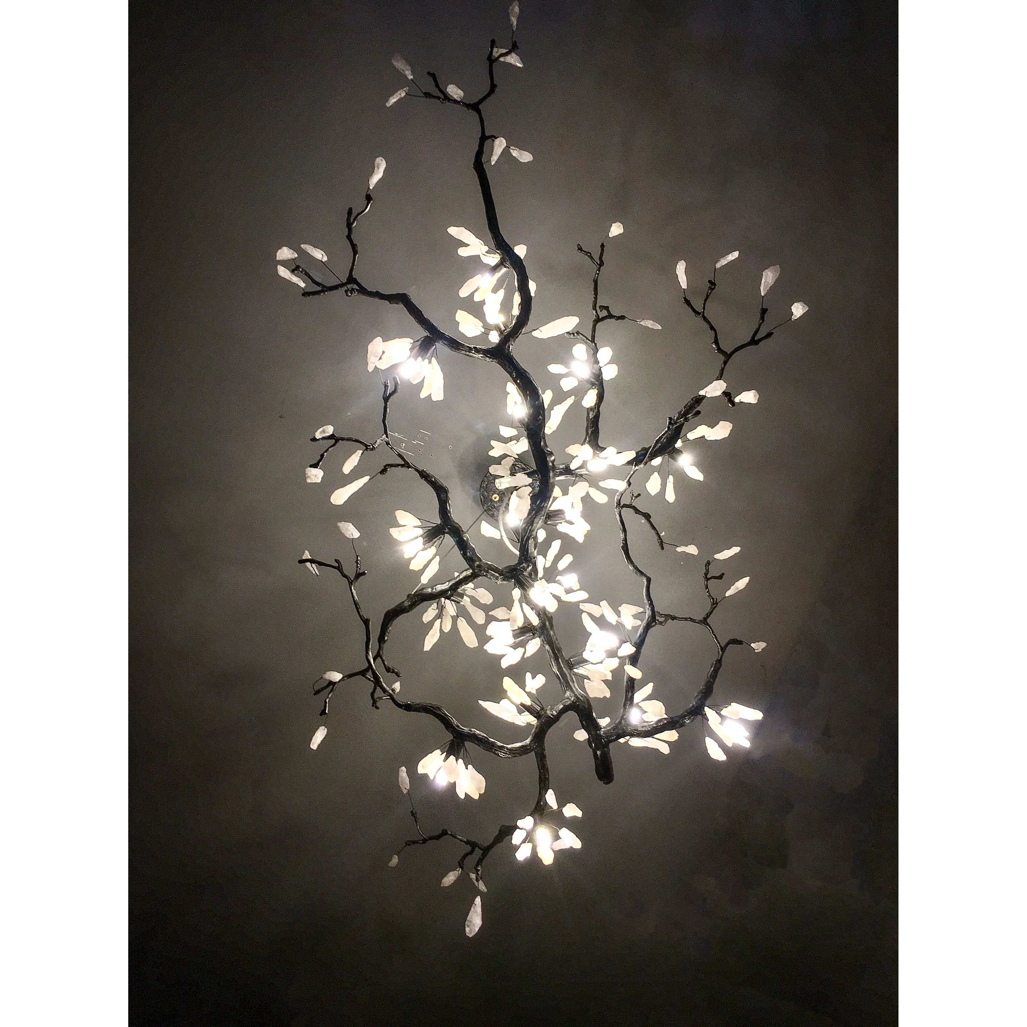 Selenite Crystal Blossom Branching Tree Chandelier - Image 20