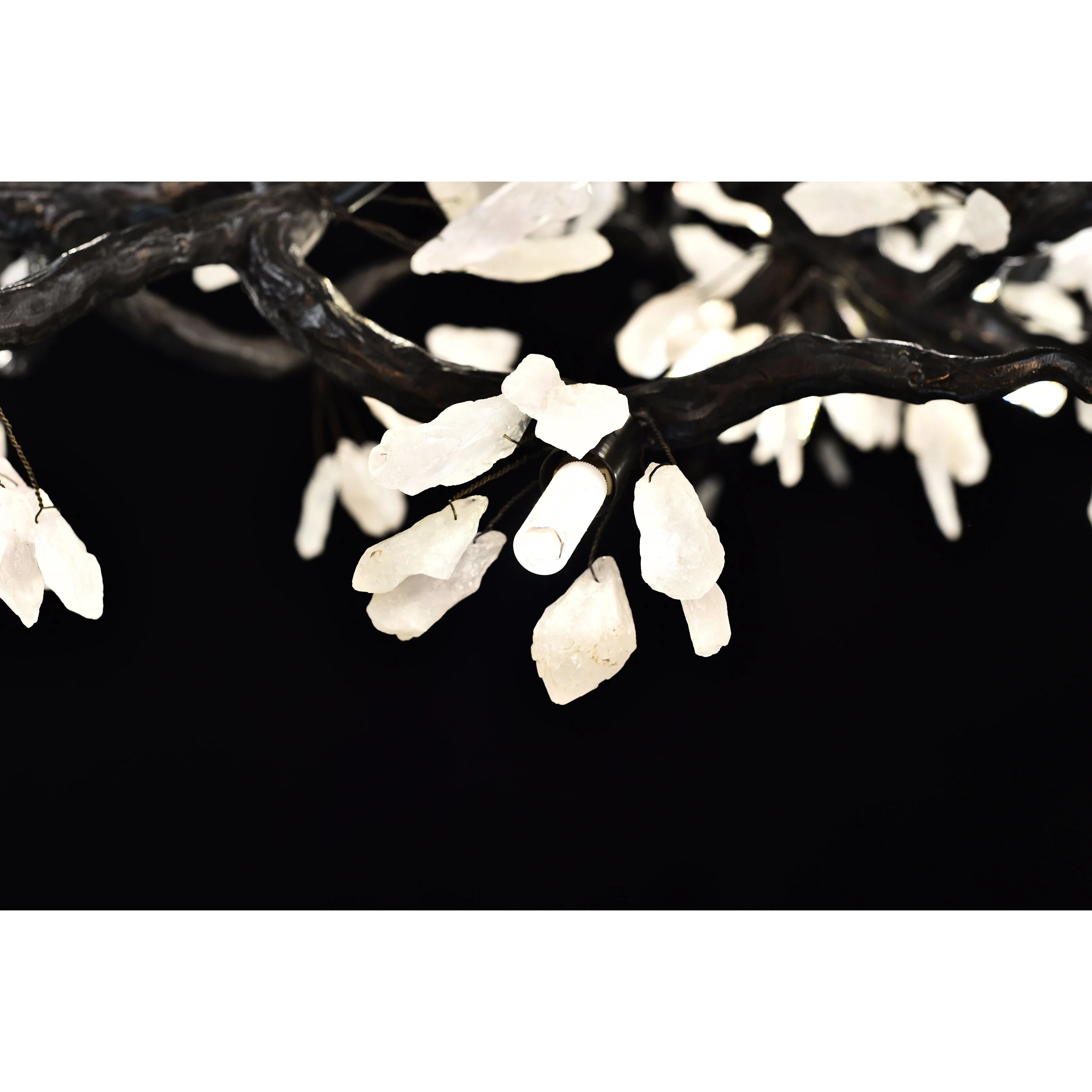 Selenite Crystal Blossom Branching Tree Chandelier - Image 26