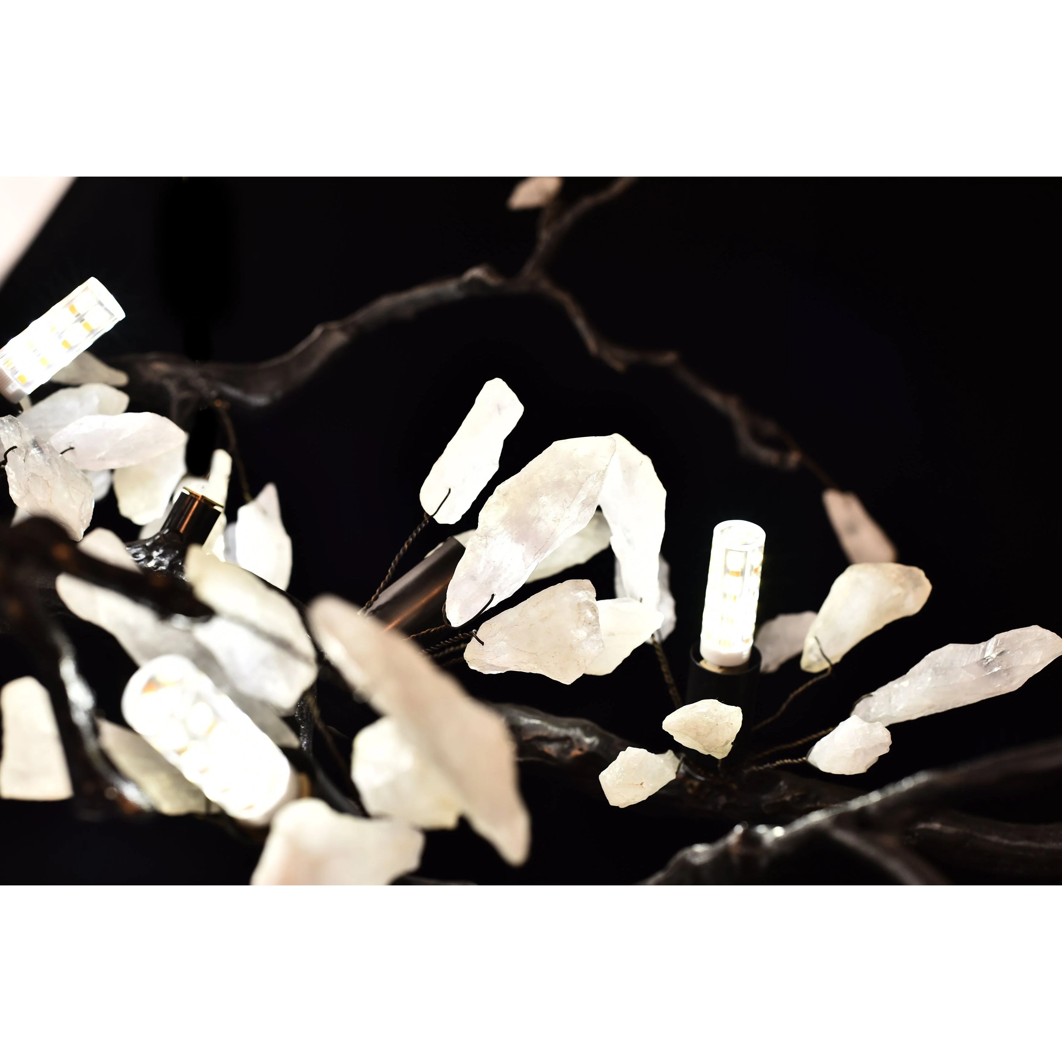 Selenite Crystal Blossom Branching Tree Chandelier - Image 27