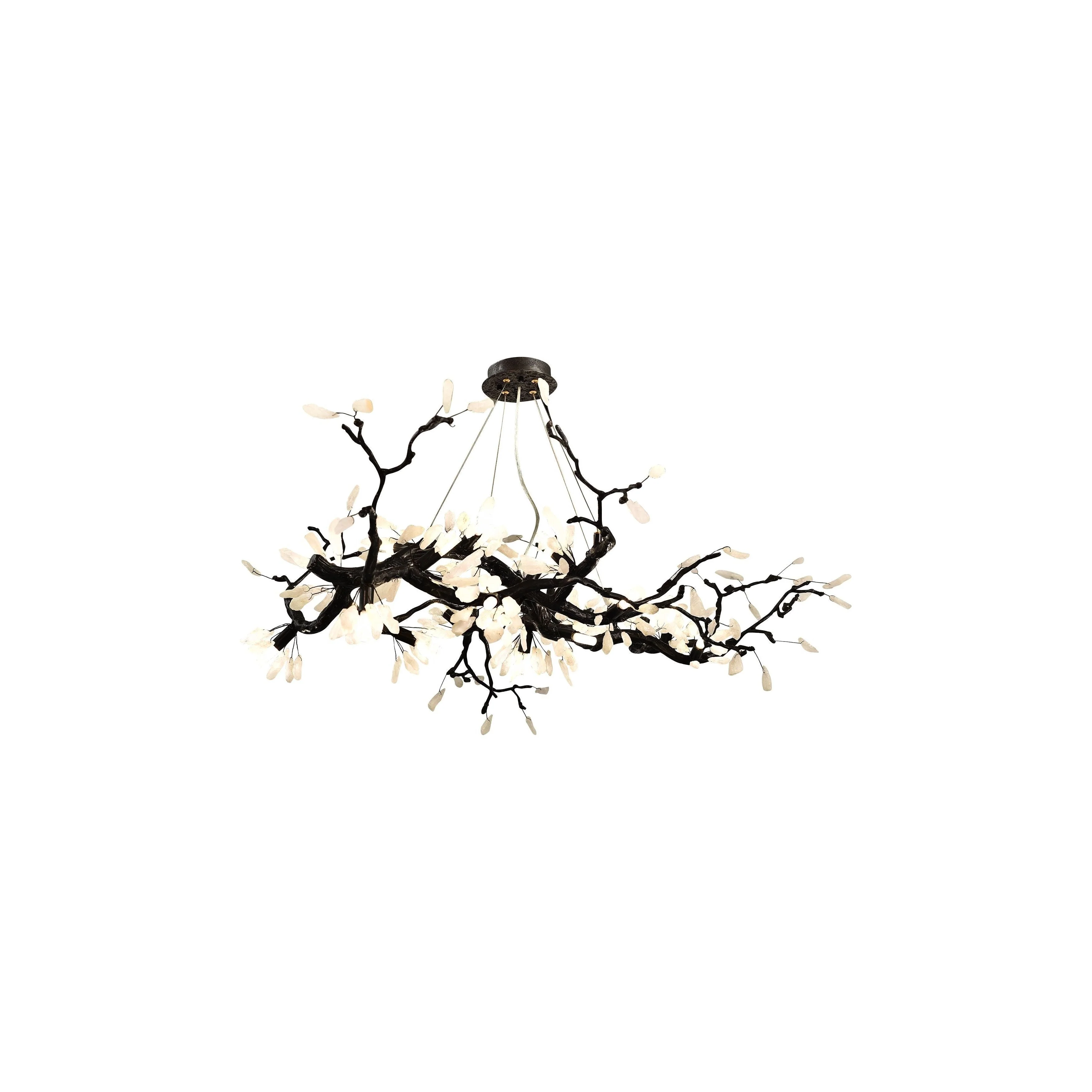 Selenite Crystal Blossom Branching Tree Chandelier - Image 32