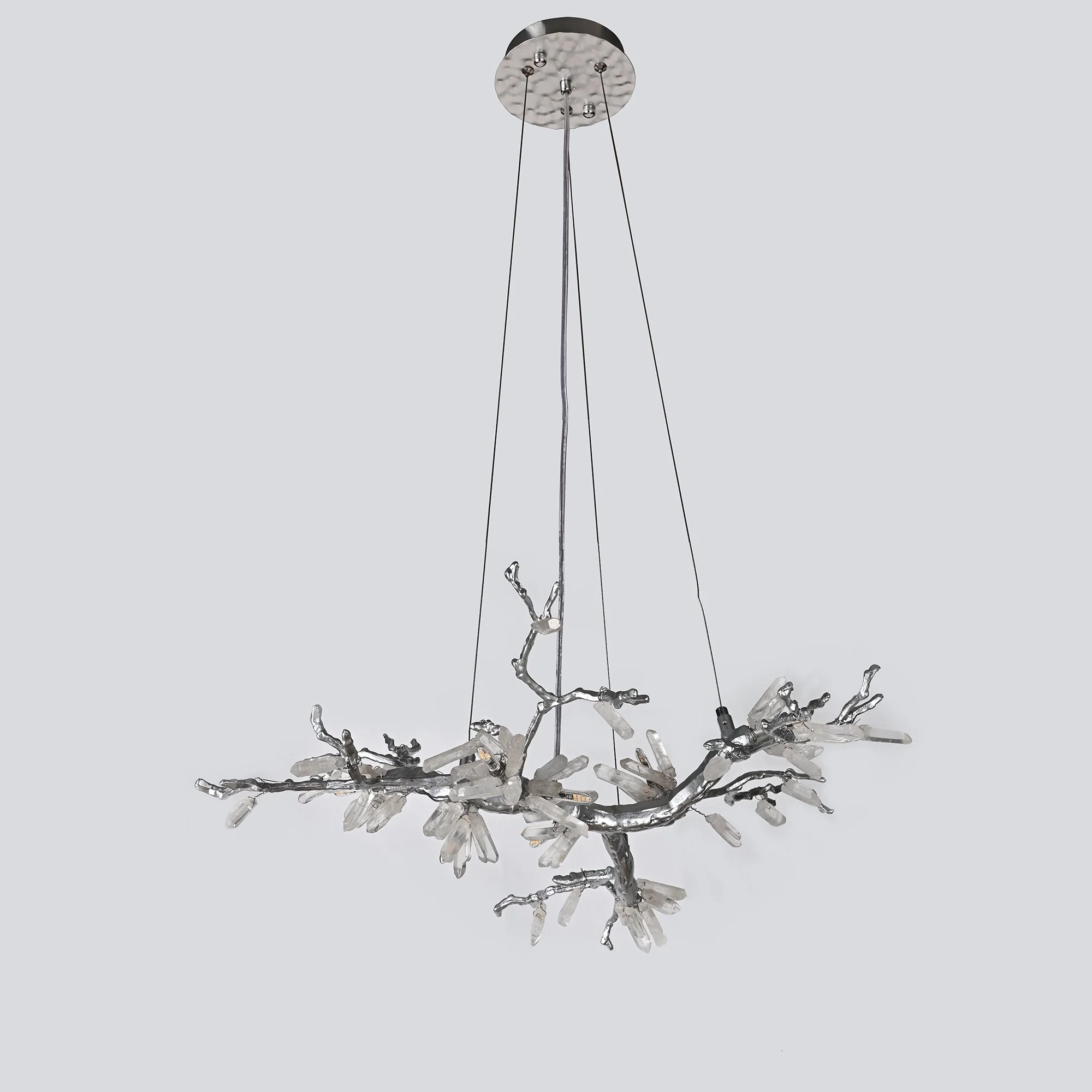Selenite Crystal Blossom Branching Tree Chandelier - Image 34