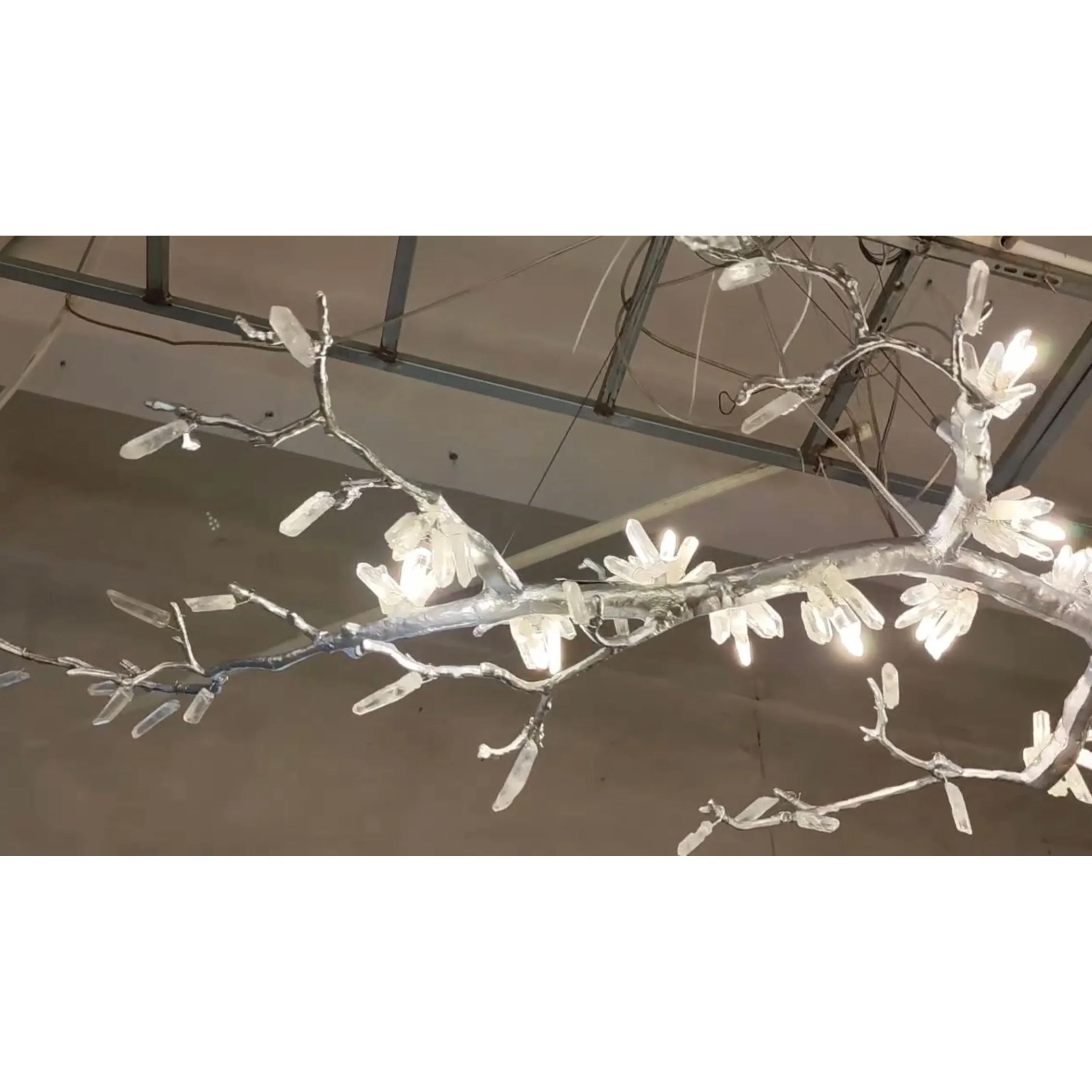 Selenite Crystal Blossom Branching Tree Chandelier - Image 42