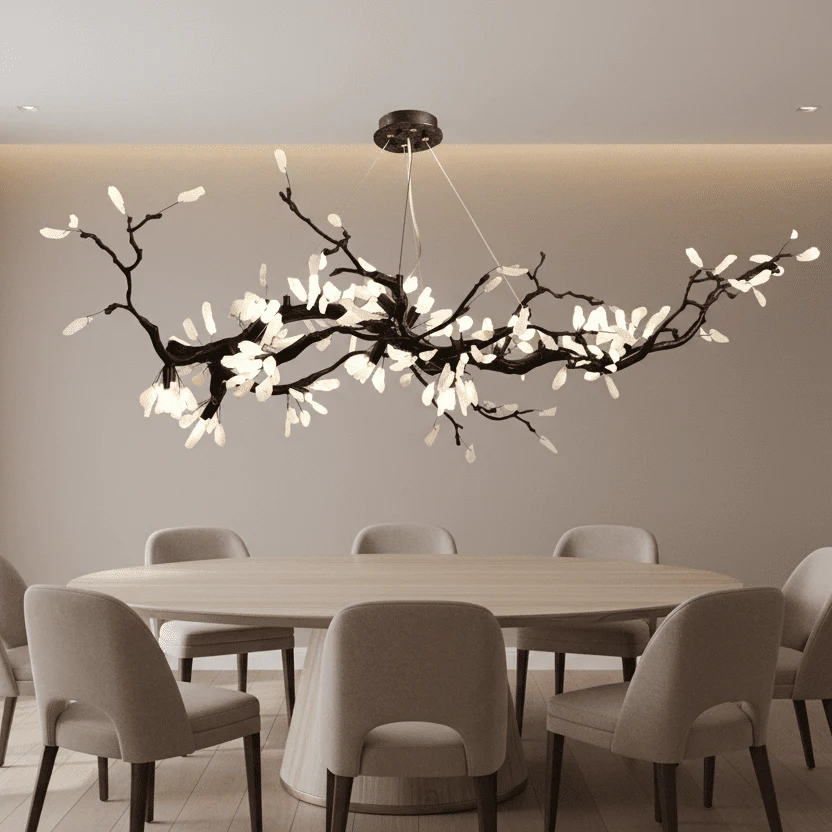Selenite Crystal Blossom Branching Tree Chandelier - Image 47