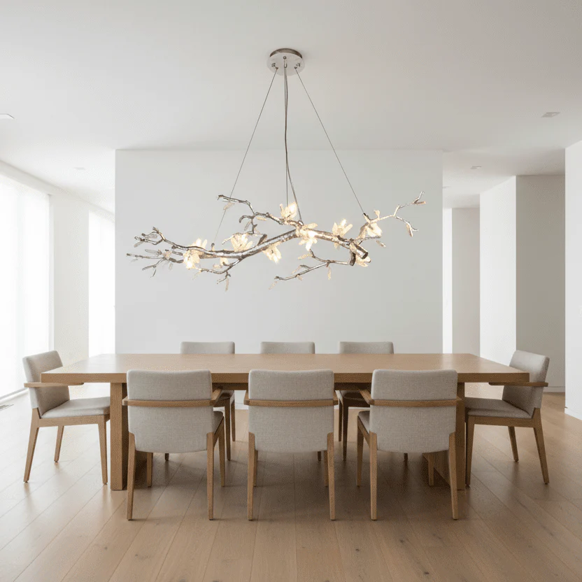 Selenite Crystal Blossom Branching Tree Chandelier - Image 48