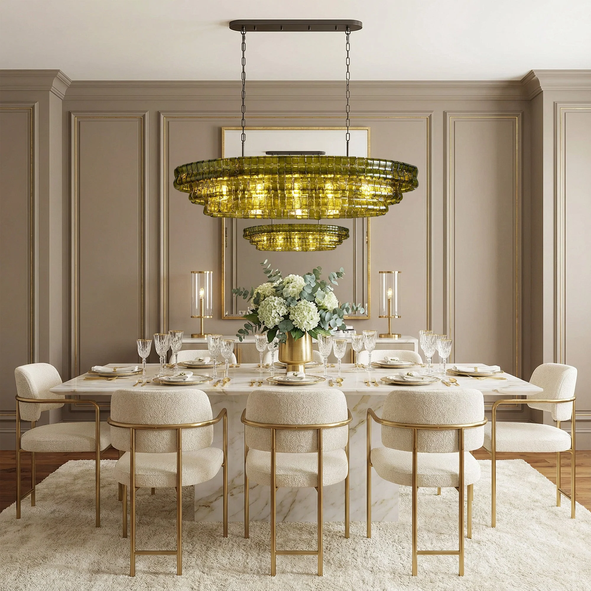 Ghiaccio Oval Chandelier 54"W/65"W - Image 11