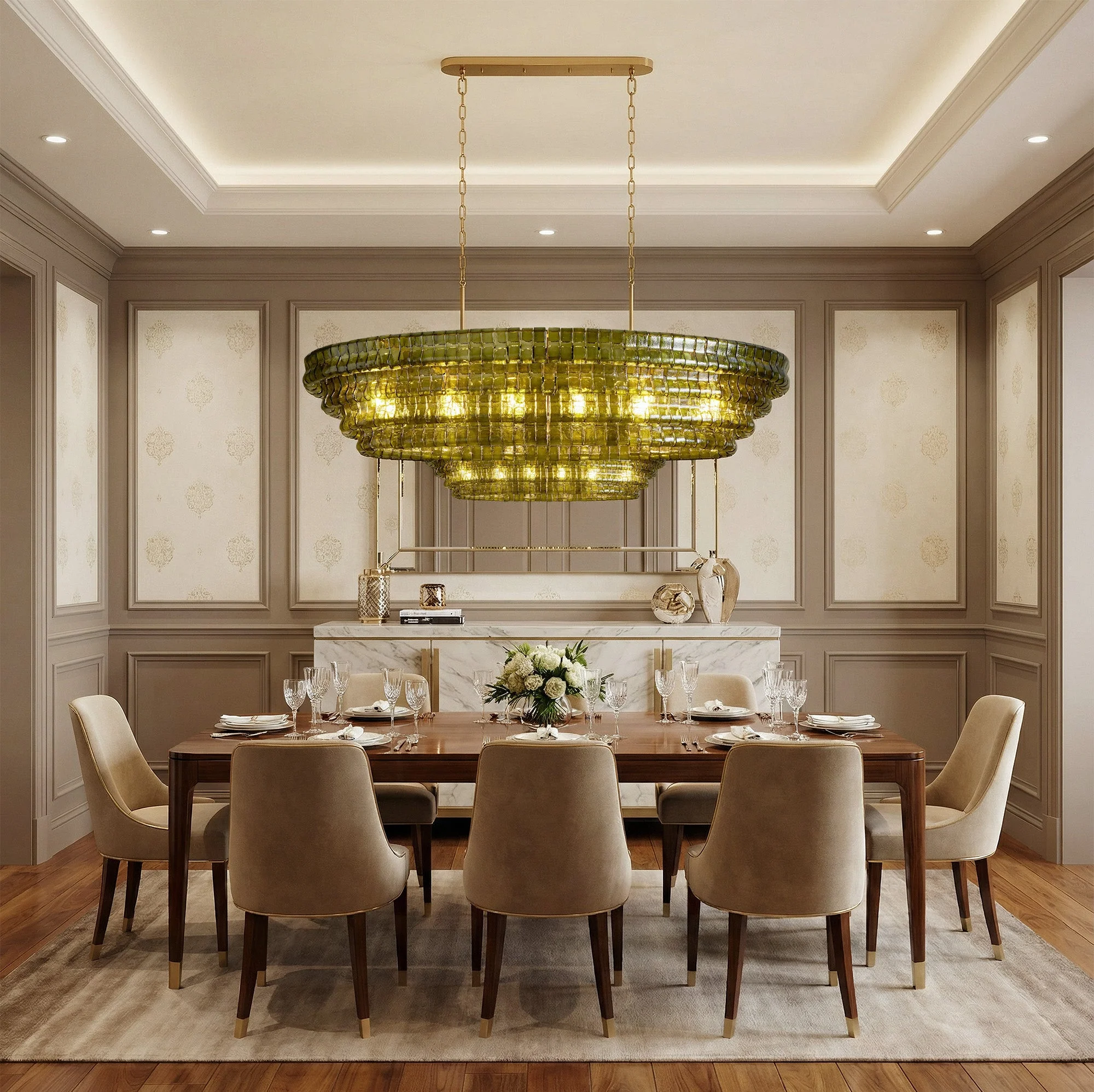 Ghiaccio Oval Chandelier 54"W/65"W - Image 13