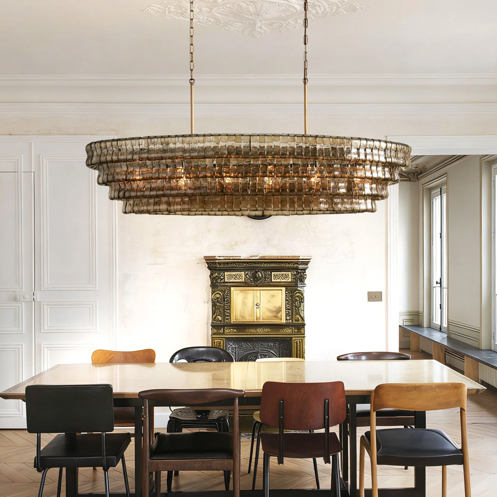 Ghiaccio Oval Chandelier 54"W/65"W - Image 4
