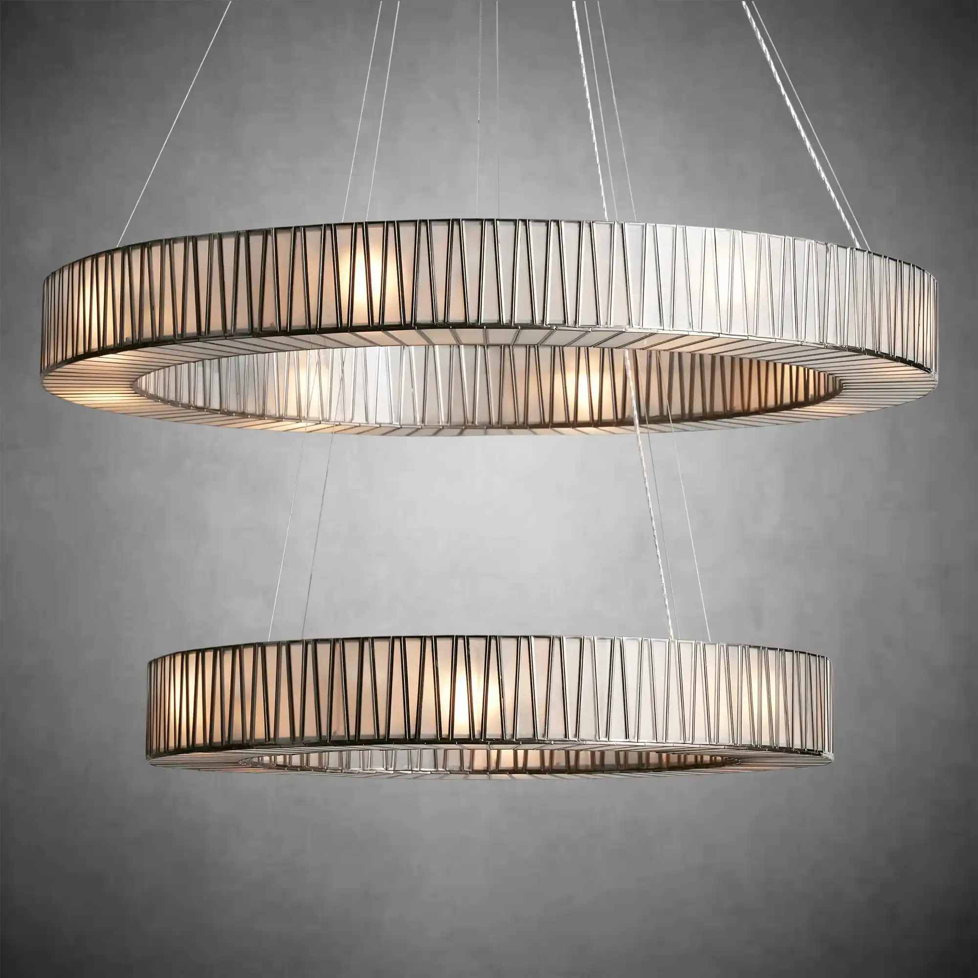 Jeunet 2-Tier Round Chandelier for Living Room - Image 4