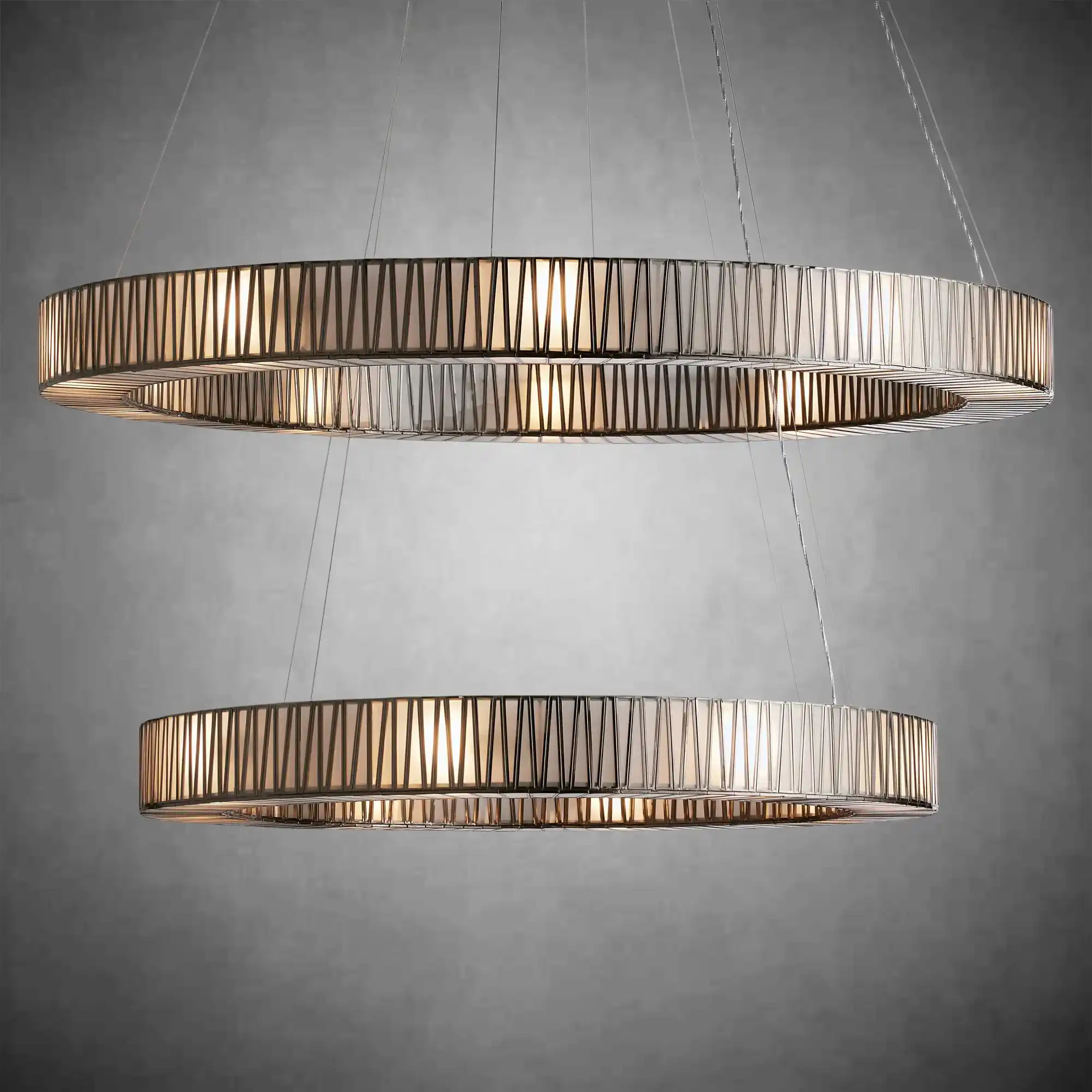 Jeunet 2-Tier Round Chandelier for Living Room - Image 6