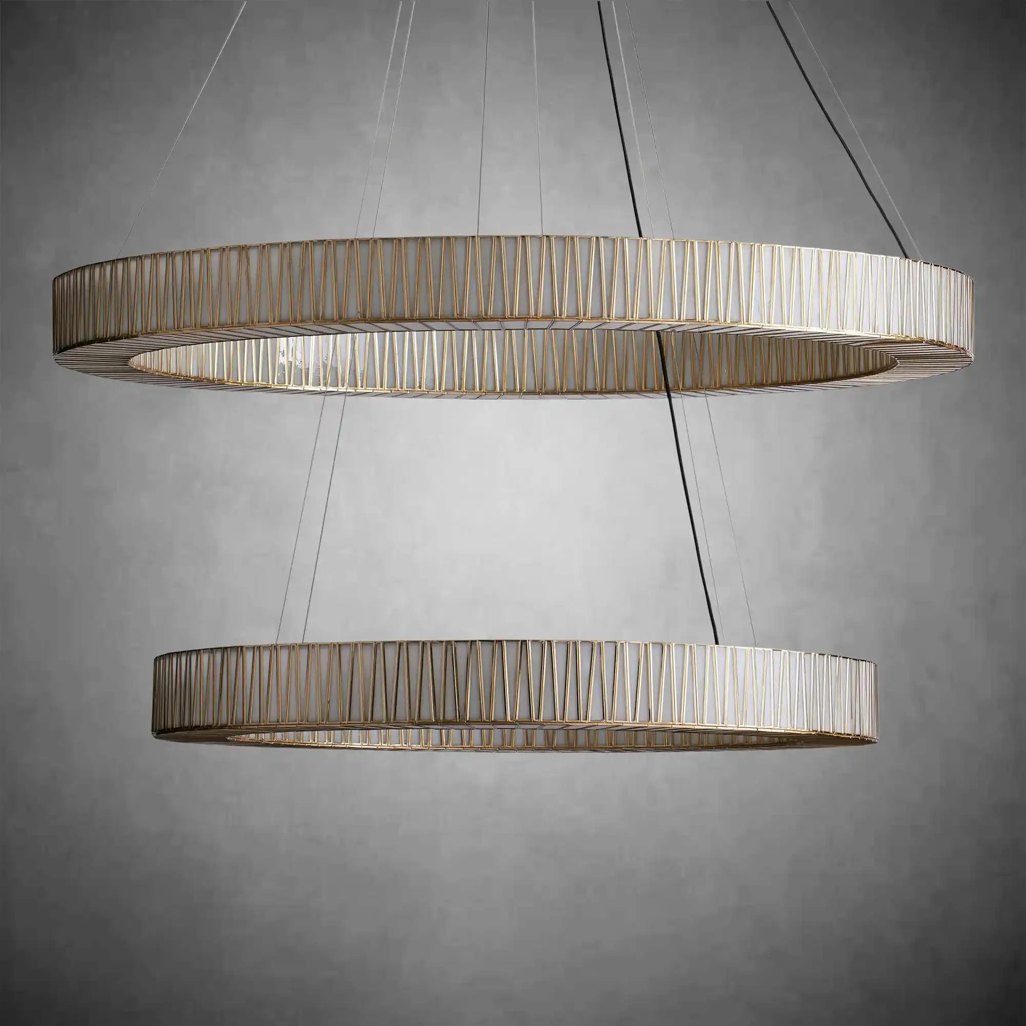 Jeunet 2-Tier Round Chandelier for Living Room - Image 8