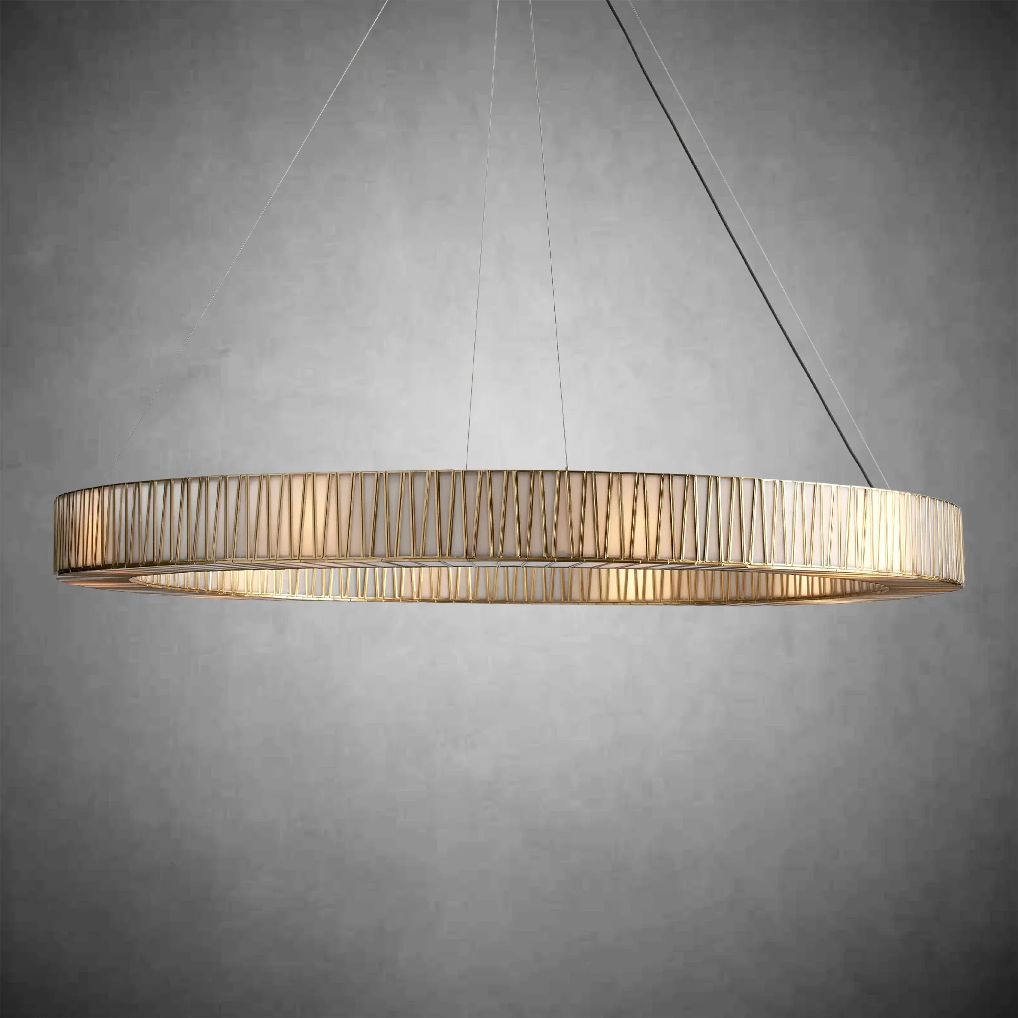 Jeunet Glass Round Chandelier 24" 36'' 42" 60''D - Image 10