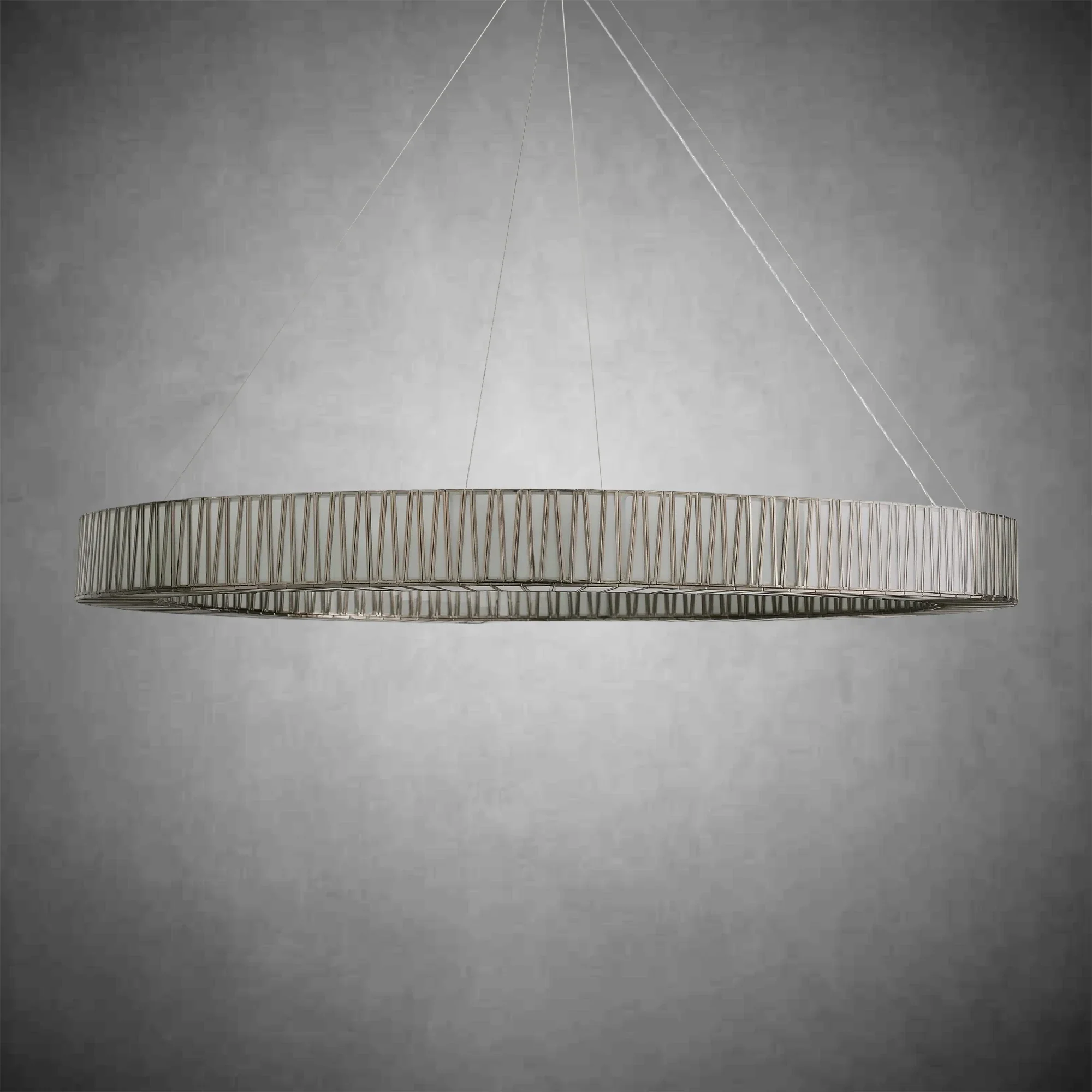 Jeunet Glass Round Chandelier 24" 36'' 42" 60''D - Image 11