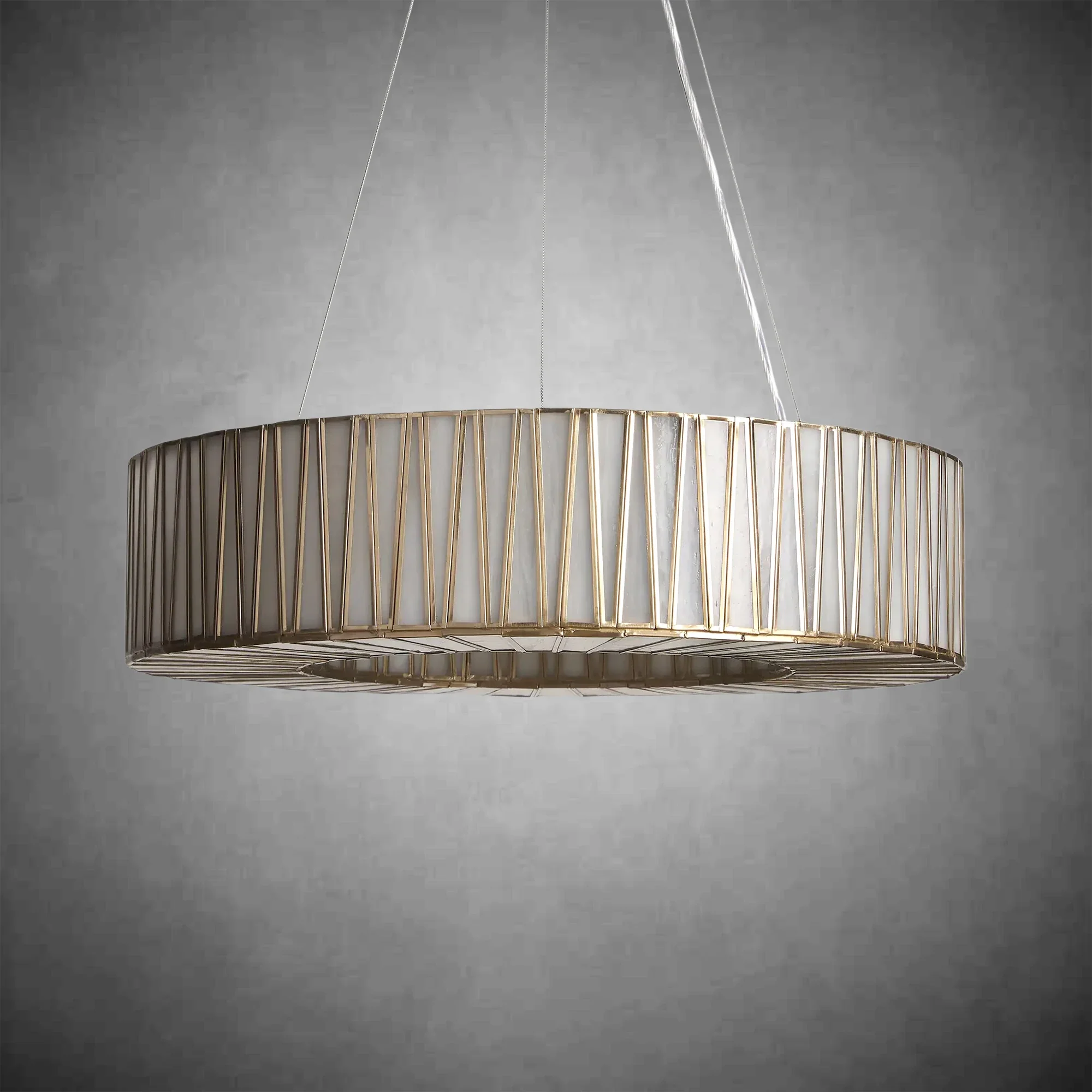 Jeunet Glass Round Chandelier 24" 36'' 42" 60''D - Image 12
