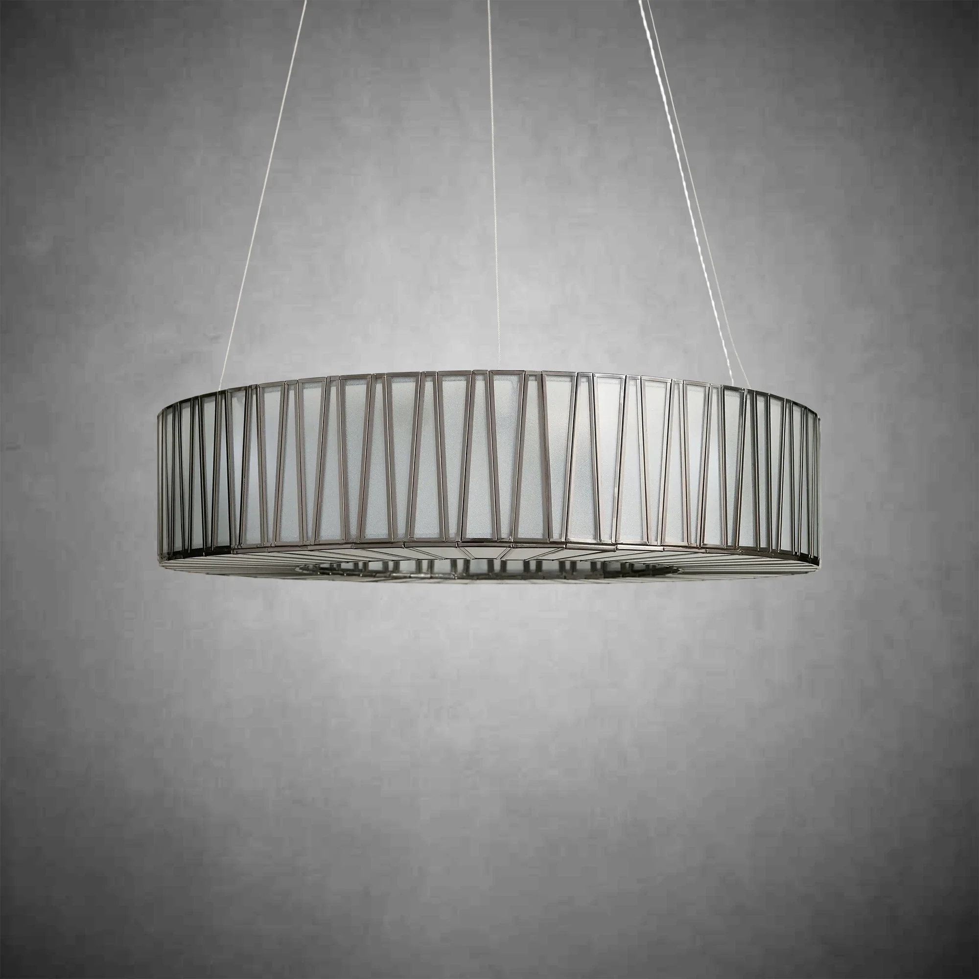 Jeunet Glass Round Chandelier 24" 36'' 42" 60''D - Image 13