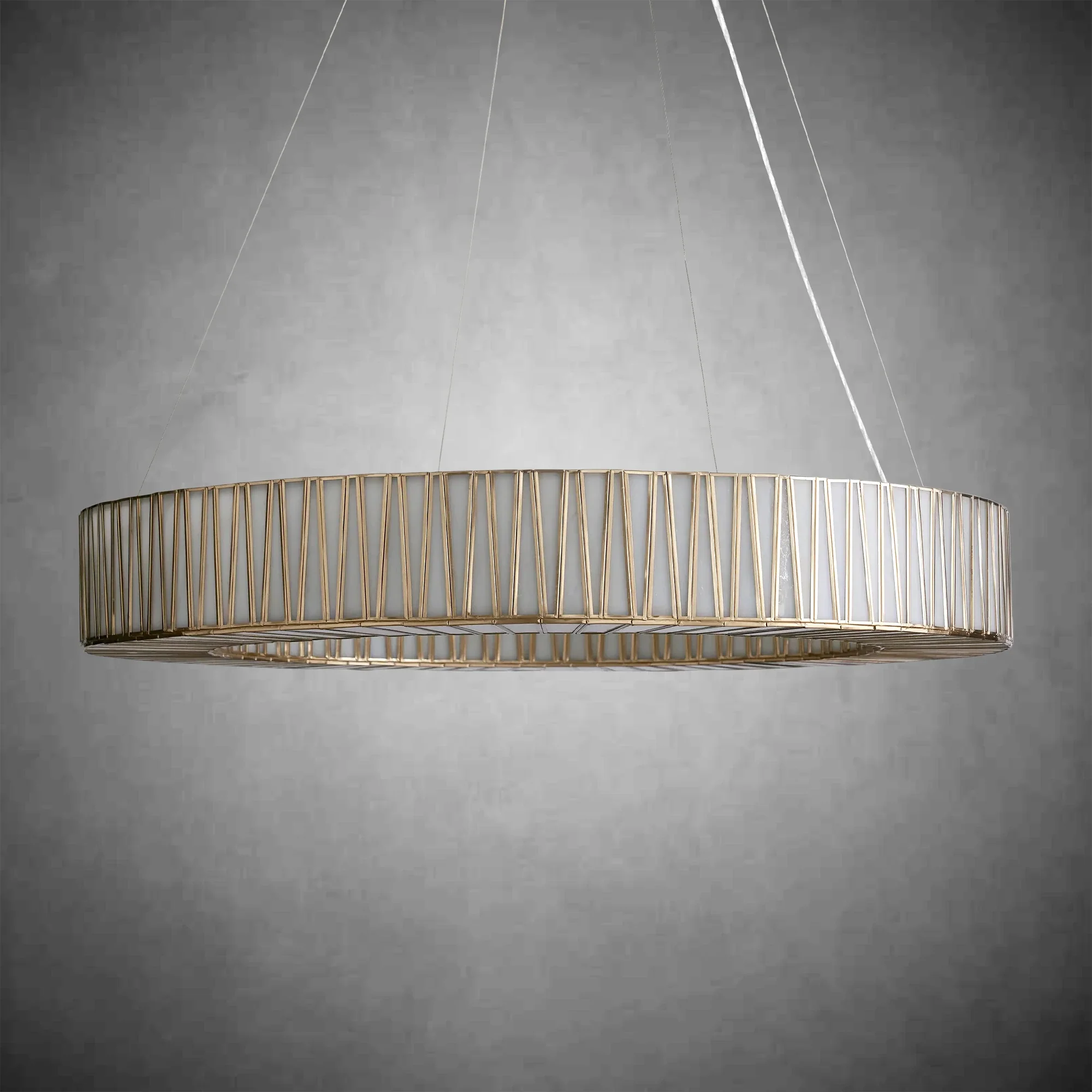 Jeunet Glass Round Chandelier 24" 36'' 42" 60''D - Image 15
