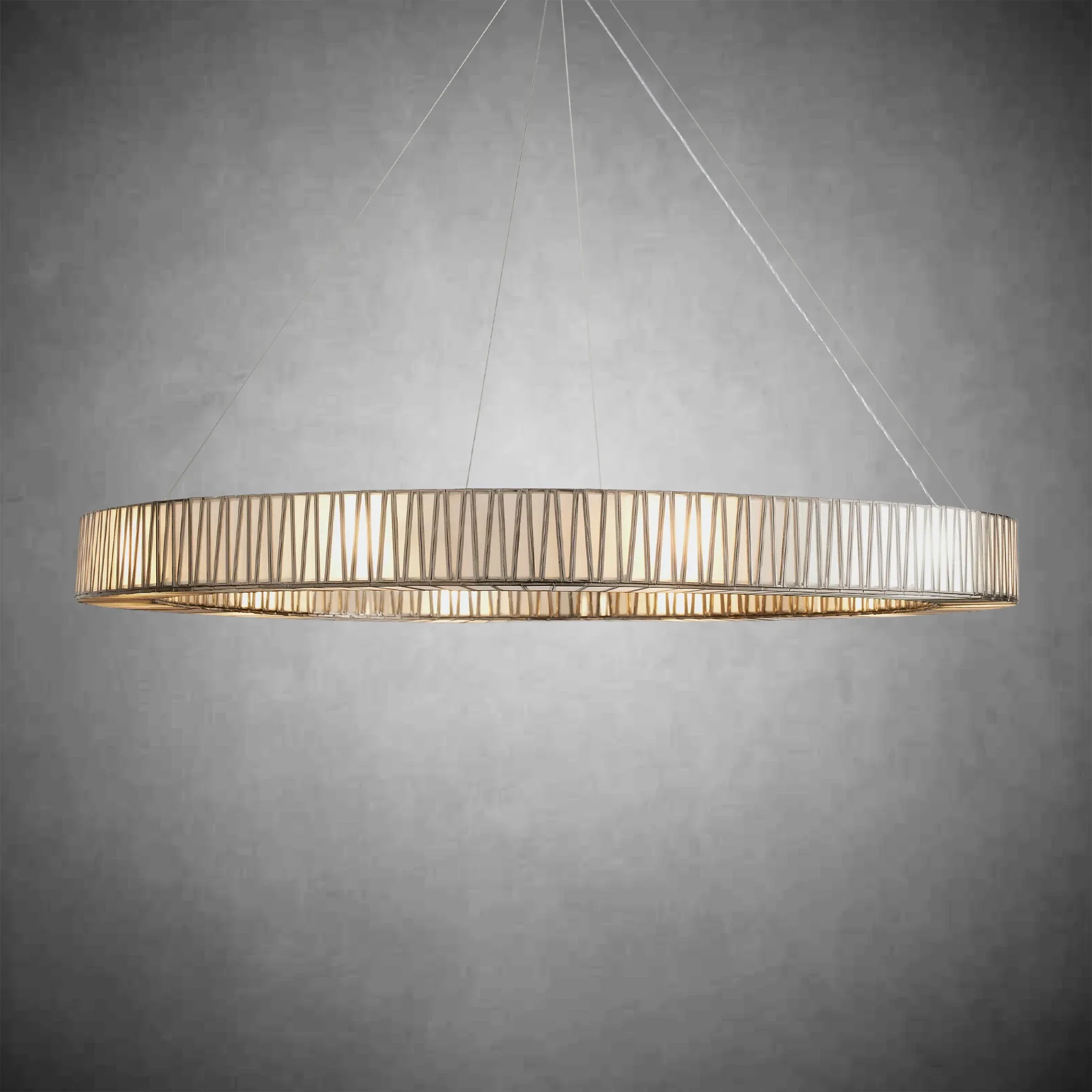 Jeunet Glass Round Chandelier 24" 36'' 42" 60''D - Image 19