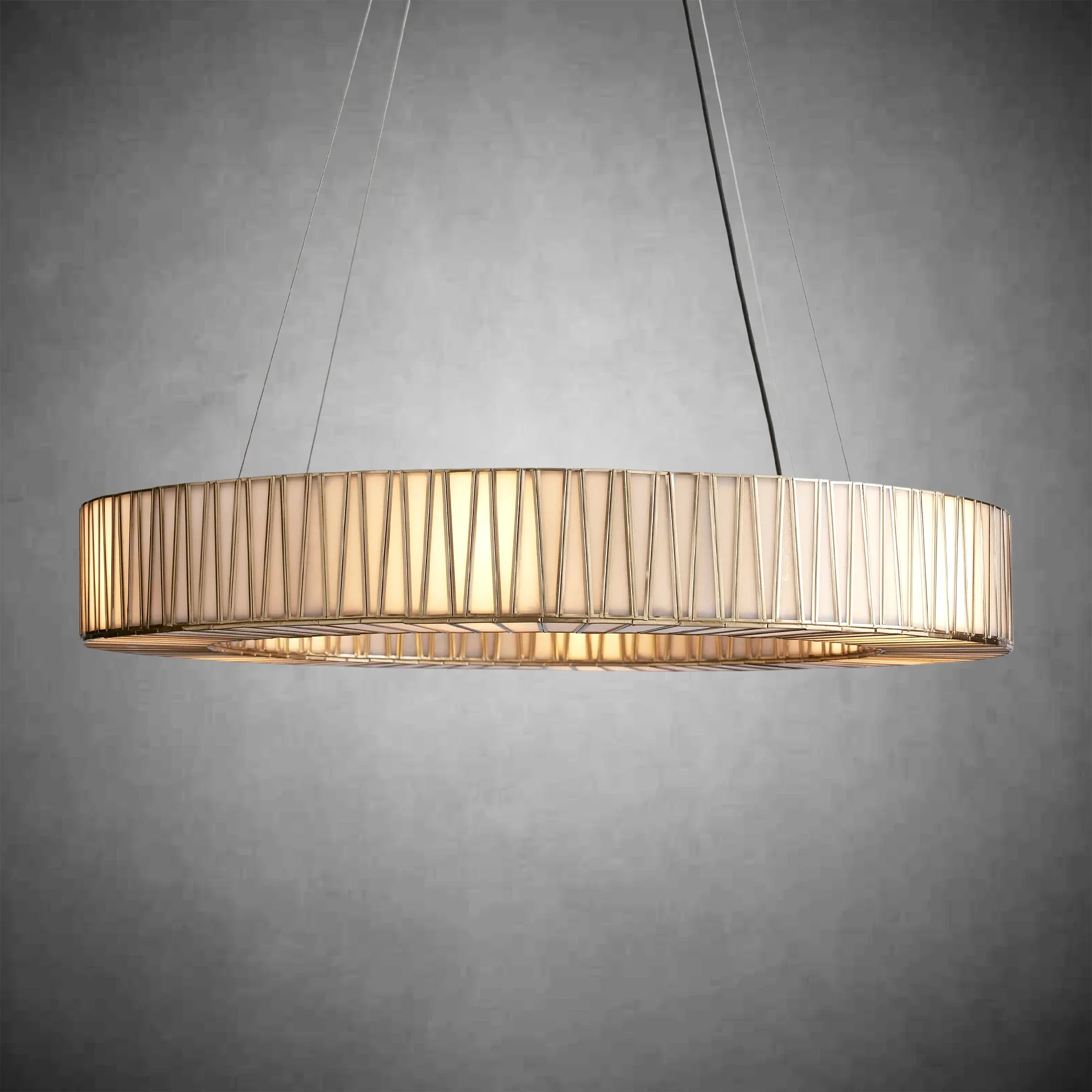 Jeunet Glass Round Chandelier 24" 36'' 42" 60''D - Image 6