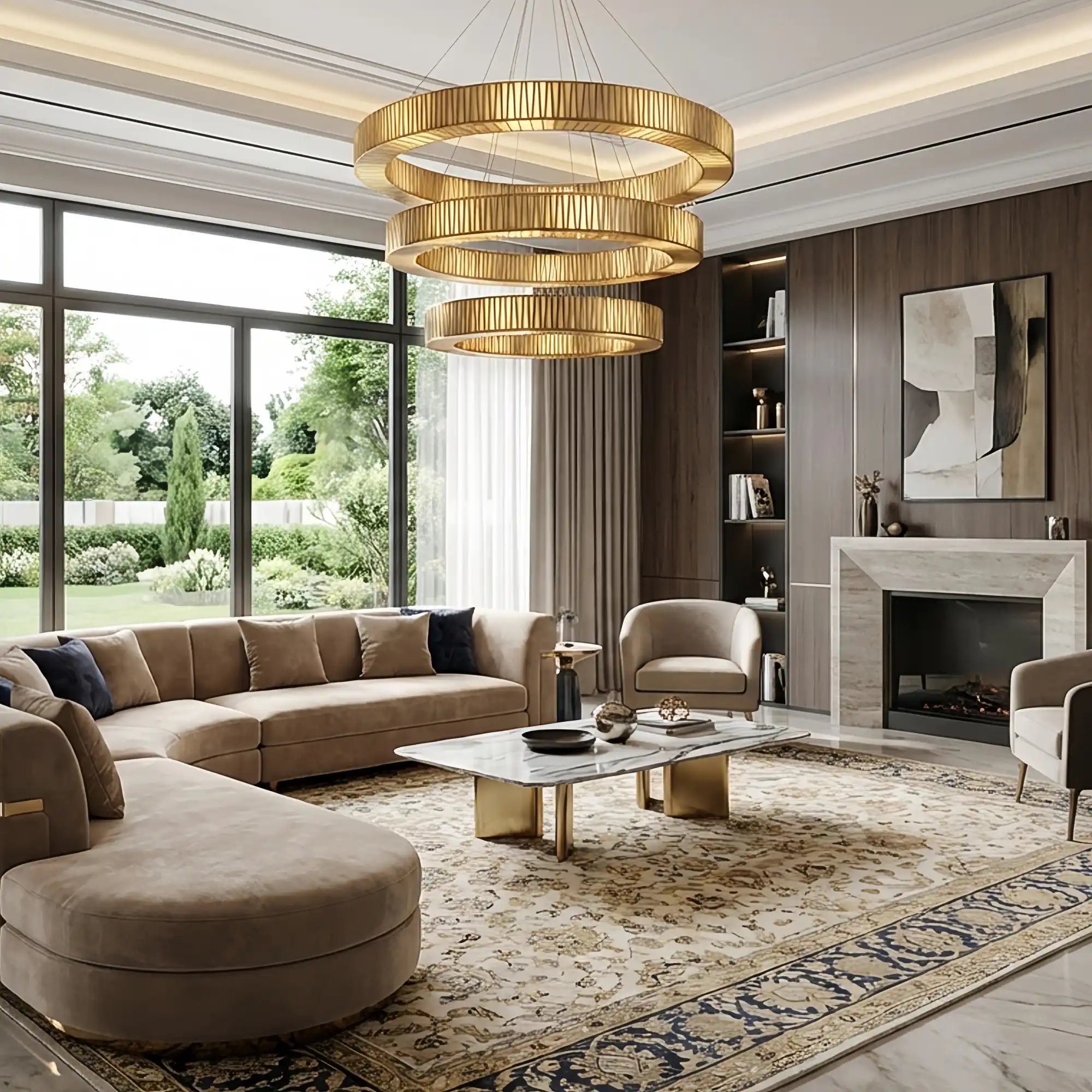 Junet 3-Tier Round Chandelier for Living Room - Image 7