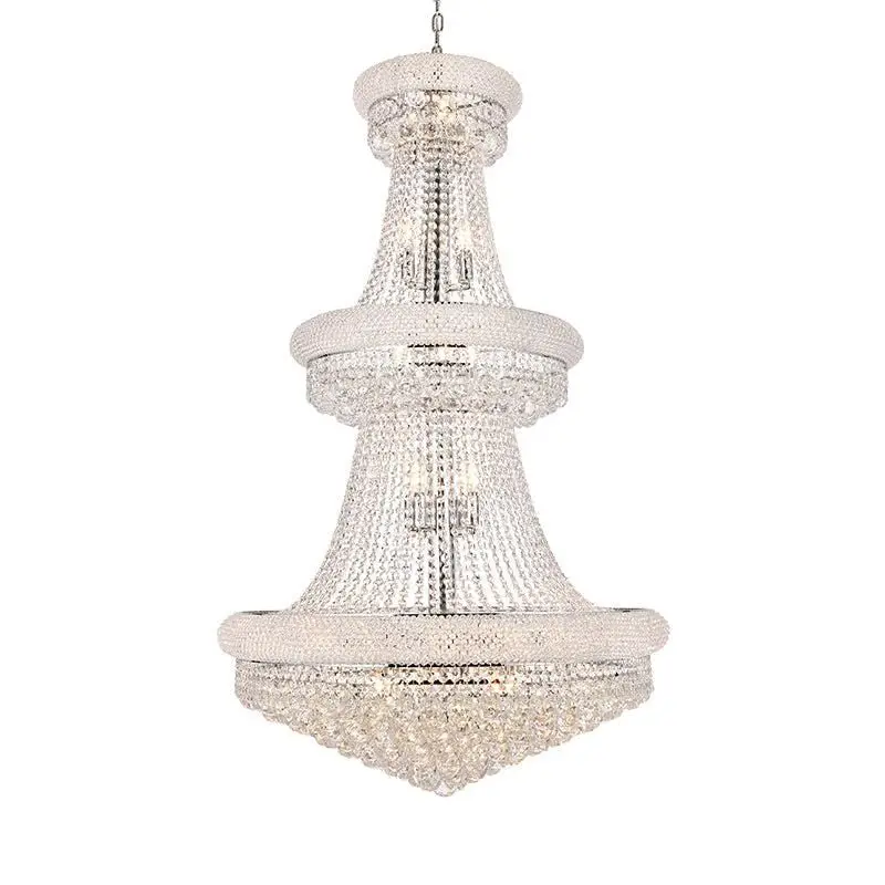 Kaler Elegant Luxury Living Room Three Tier Crystal Chandelier 30" D - Image 2