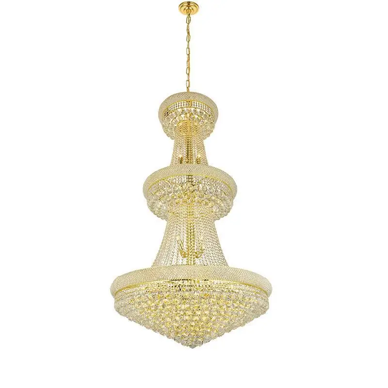 Kaler Elegant Luxury Living Room Three Tier Crystal Chandelier 30" D - Image 4