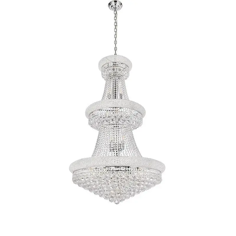 Kaler Elegant Luxury Living Room Three Tier Crystal Chandelier 30" D - Image 5