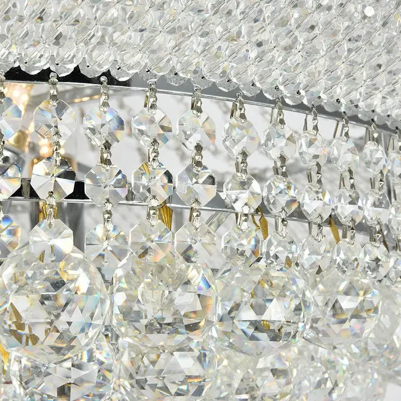 Kaler Elegant Luxury Living Room Three Tier Crystal Chandelier 30" D - Image 6