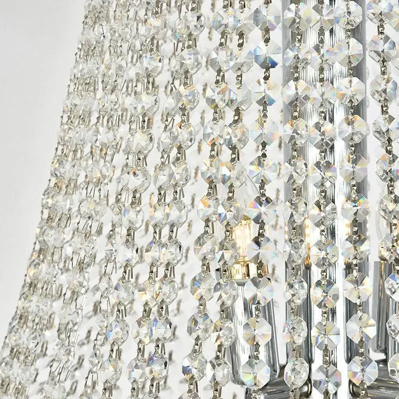 Kaler Elegant Luxury Living Room Three Tier Crystal Chandelier 30" D - Image 8