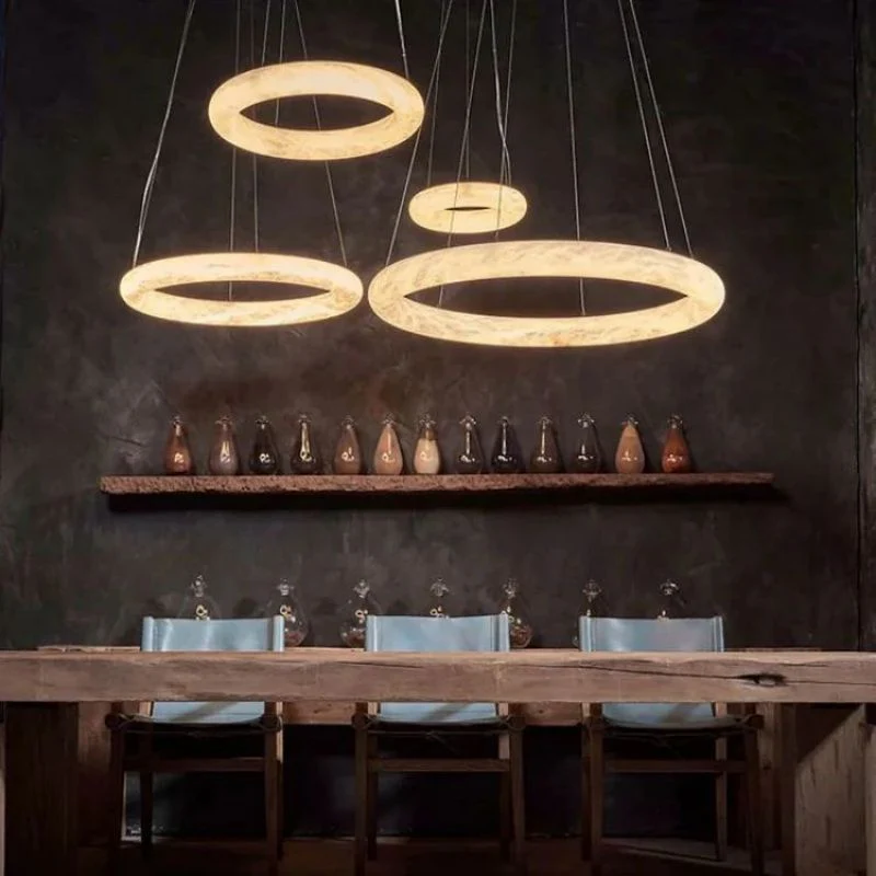 Karen Calcite Curve Ring Chandelier - Image 4