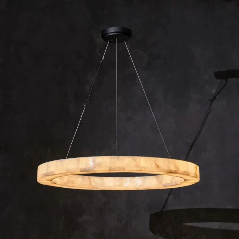 Karen Calcite Ring Chandelier 30″39″ - Image 13
