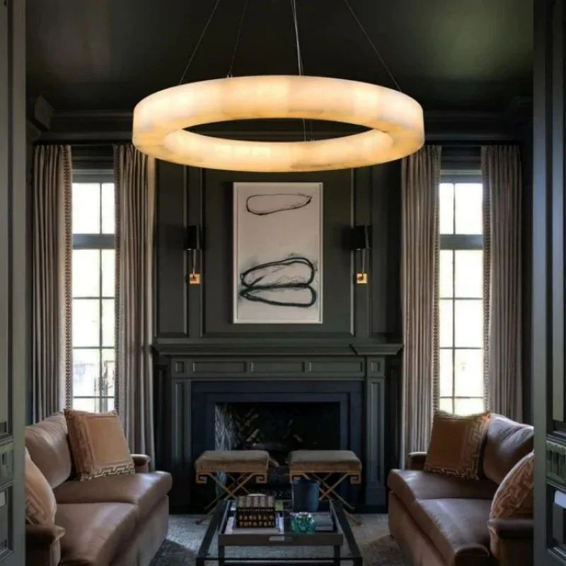 Karen Calcite Ring Chandelier 30″39″ - Image 2