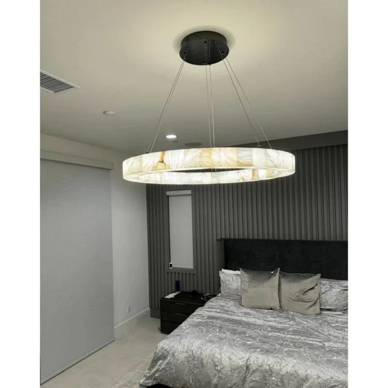 Karen Calcite Ring Chandelier 30″39″ - Image 4