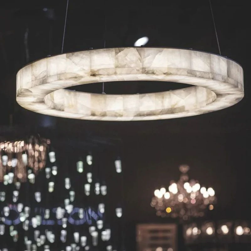 Karen Calcite Ring Chandelier 30″39″ - Image 5