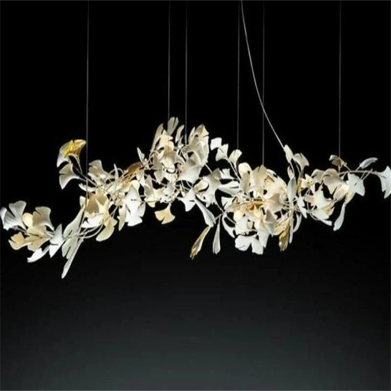 Keyah Porcelain Ginkgo Ceramics Chandelier, Modern Luxury Lights - Image 7