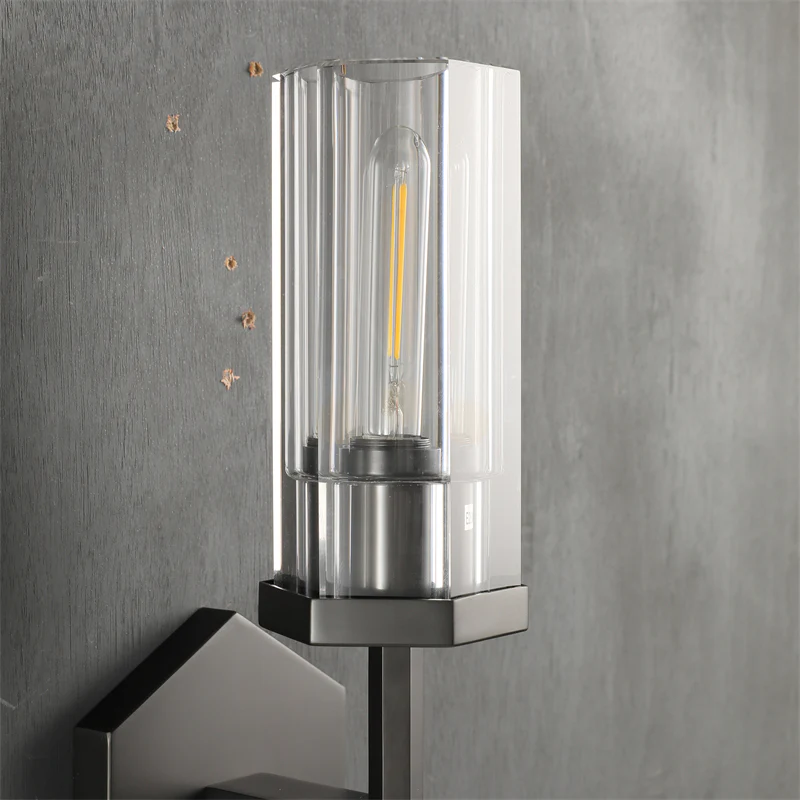 Kimberly Lambe Hexagonal Wall Sconce 14¼"H for Bedroom, Living Room, Kitchen Island - Image 13
