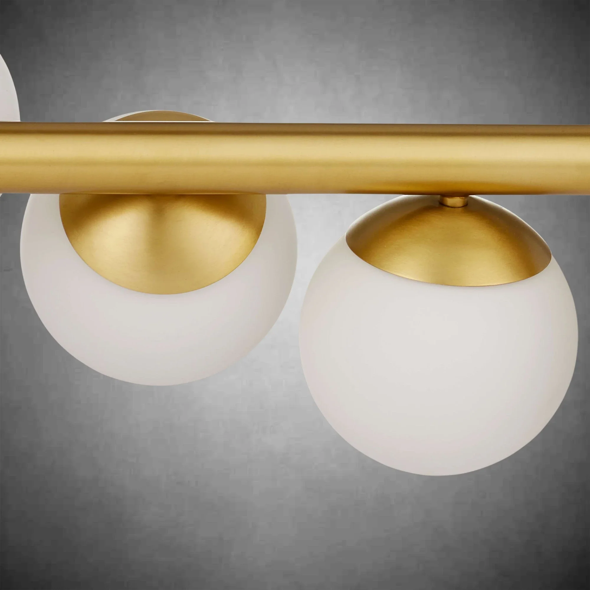 Kinney Linear Chandelier Brushed Brass 9-Globe Modern Chandelier - Image 4