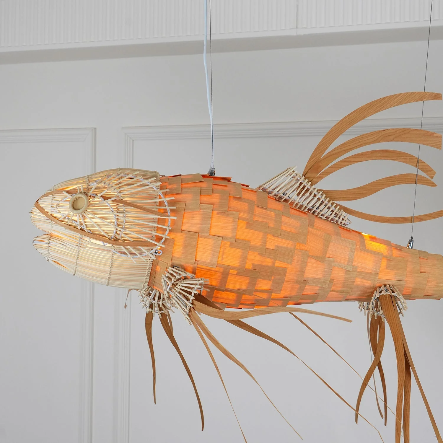 Koi Crystal Spiral Chandelier - Image 10