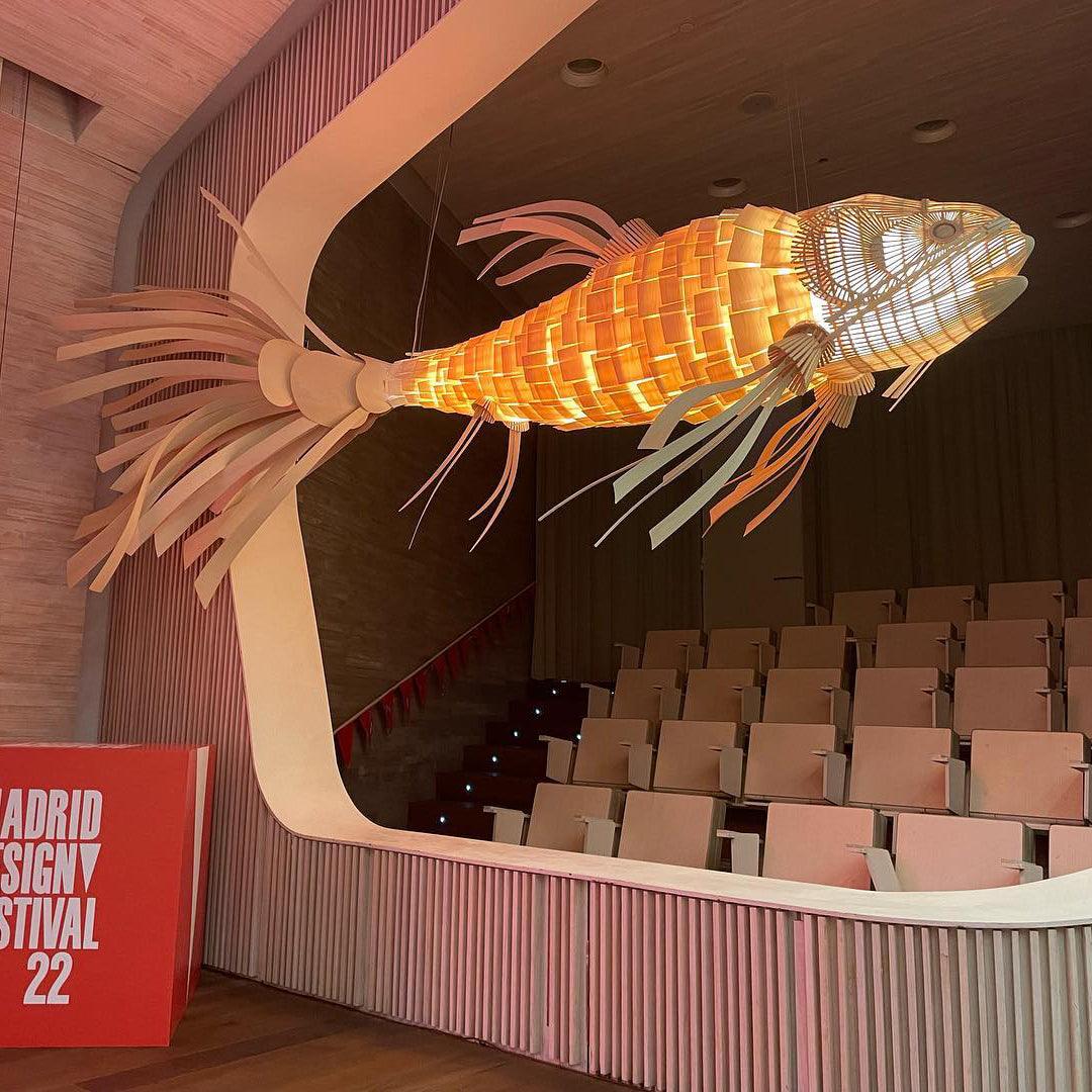 Koi Crystal Spiral Chandelier - Image 3