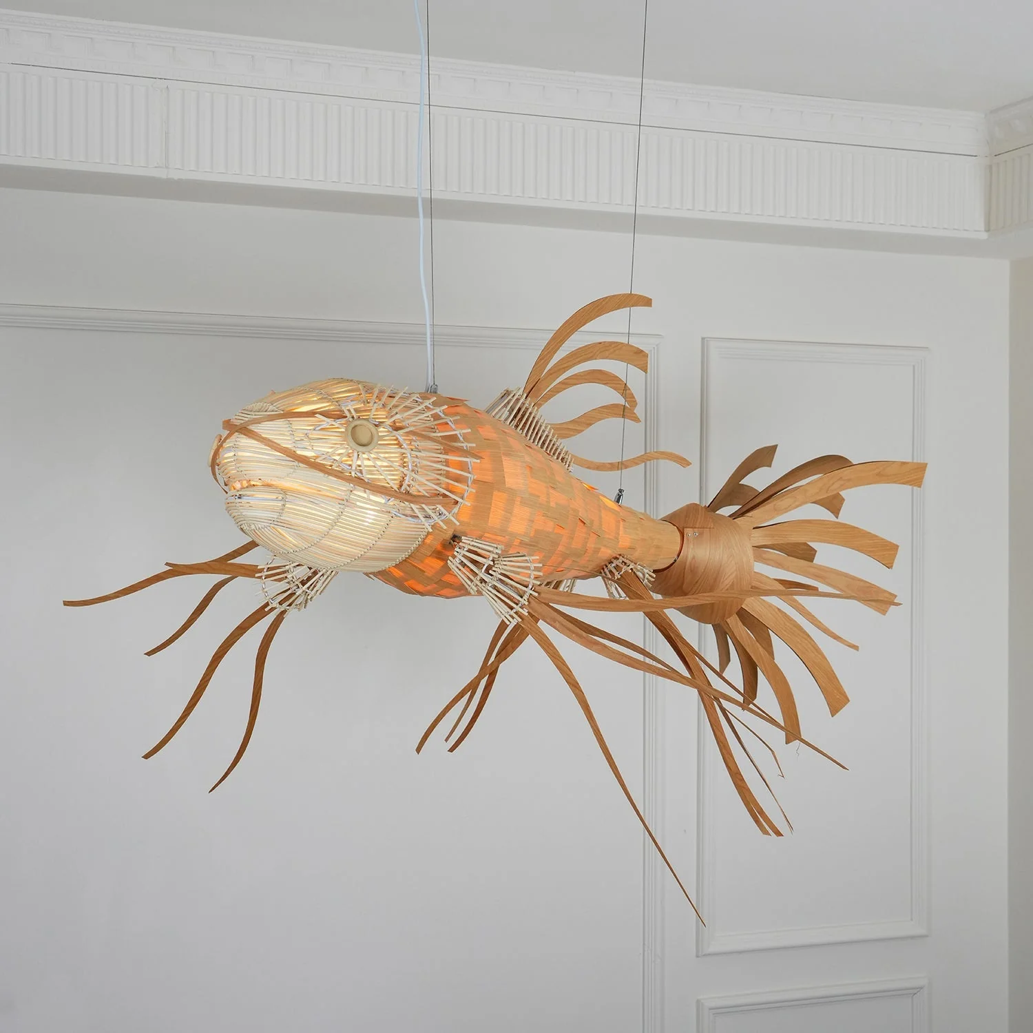 Koi Crystal Spiral Chandelier - Image 4