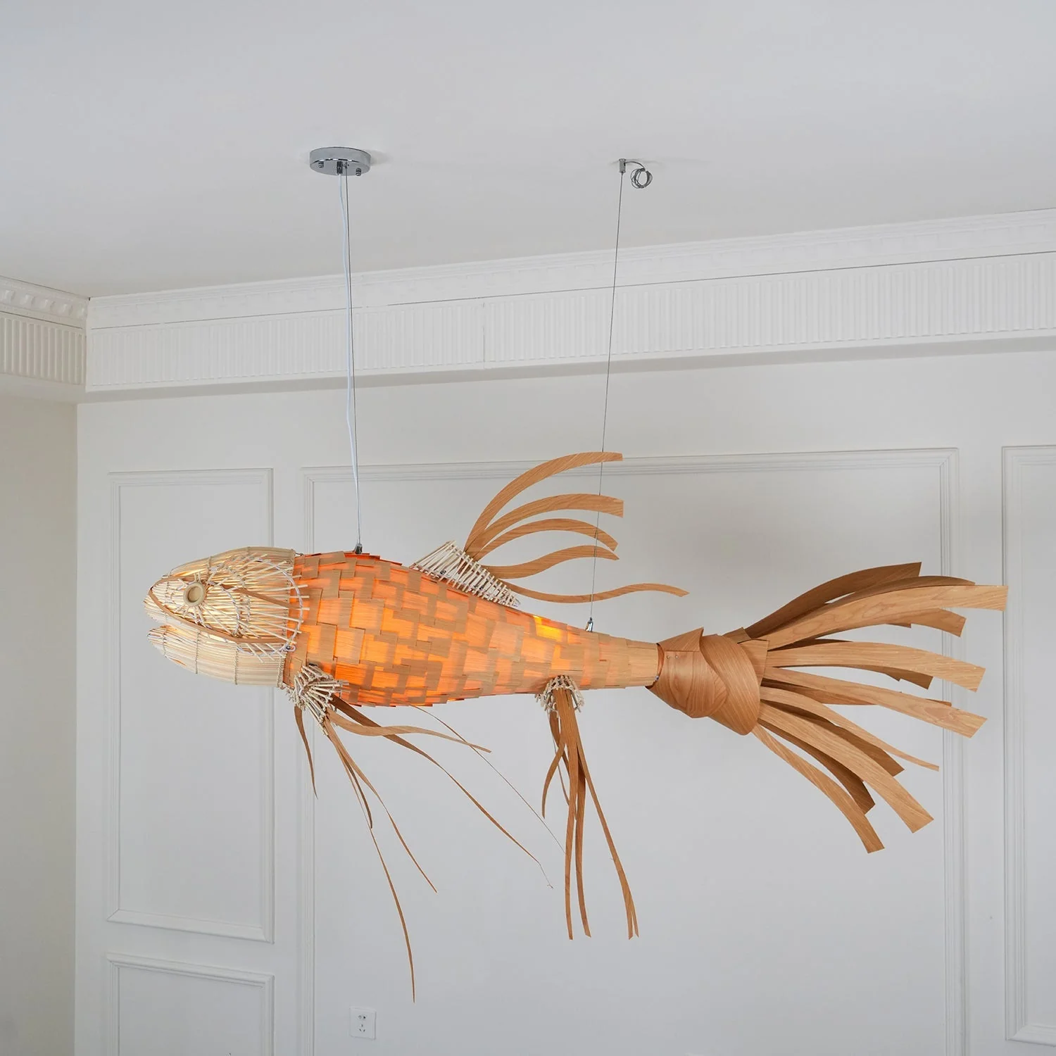 Koi Crystal Spiral Chandelier - Image 9