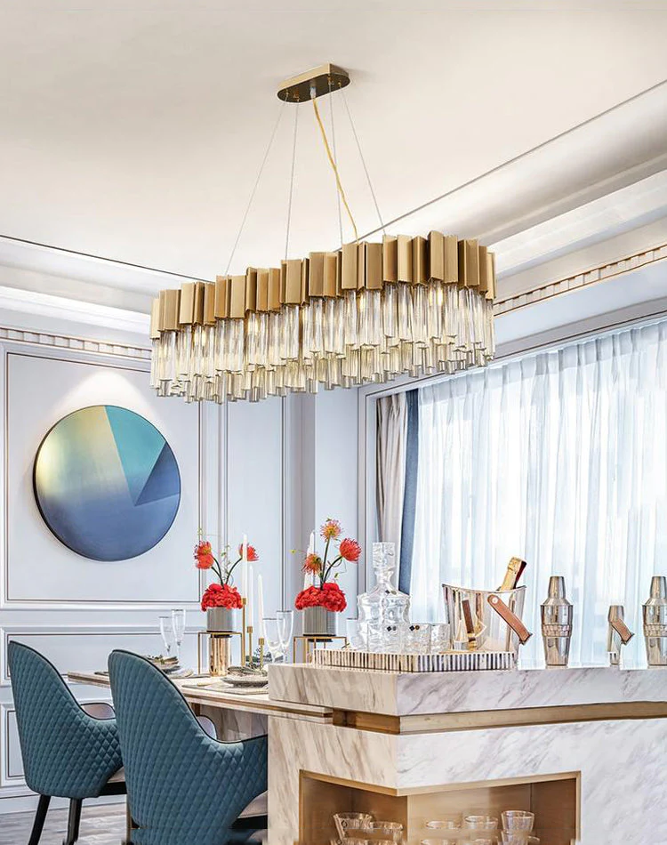 Kubica Oval Crystal Chandelier - Image 4
