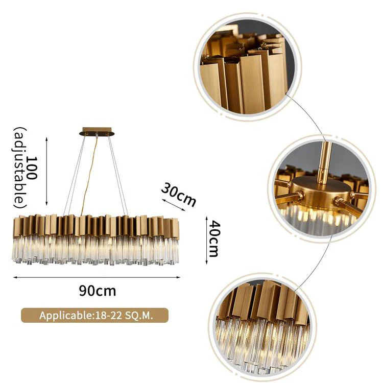 Kubica Oval Crystal Chandelier - Image 8