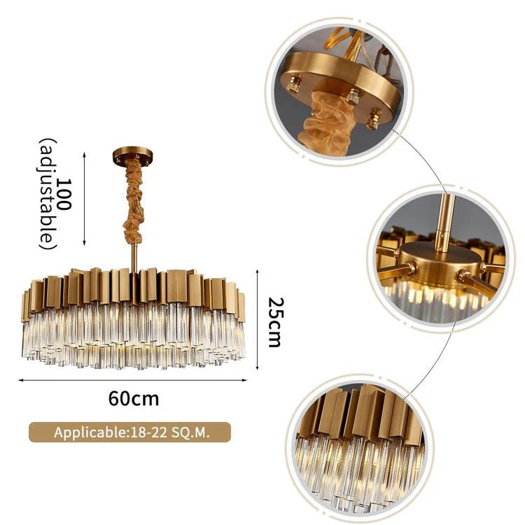 Kubica Round Crystal Chandelier - Image 7