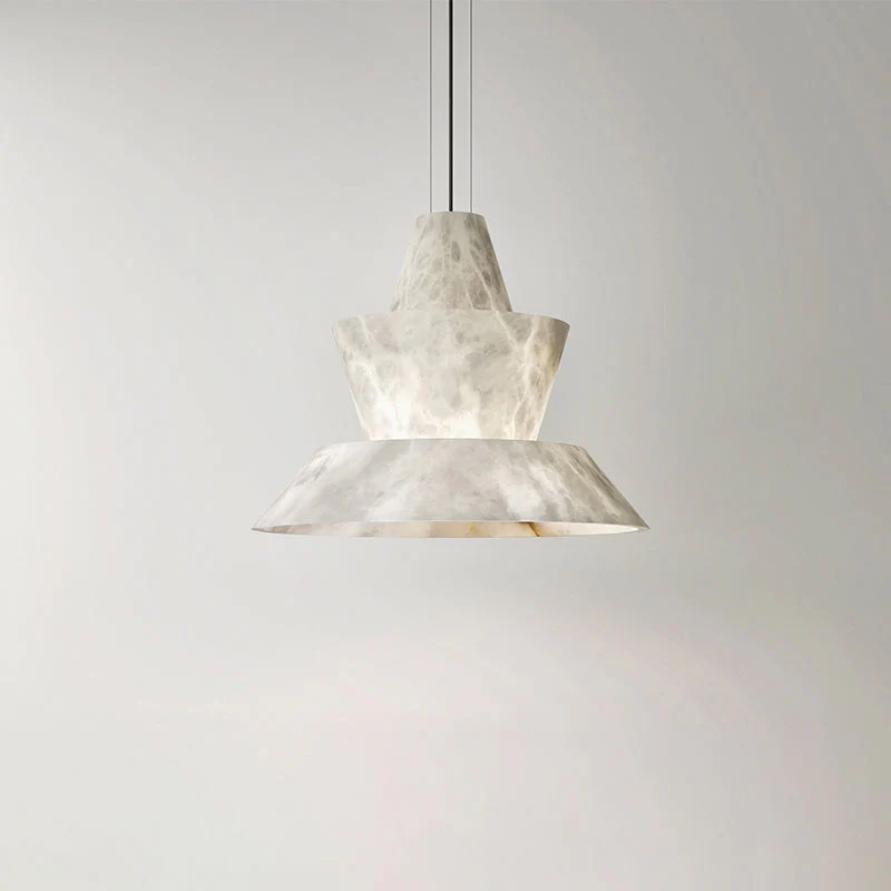 LAB Alabaster Dining Table Pendant Light - Image 3