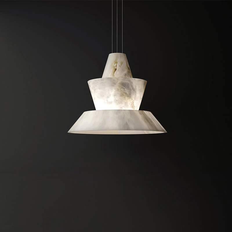LAB Alabaster Dining Table Pendant Light - Image 4
