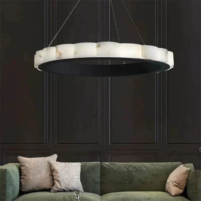 Scott Alabster Black Round Chandelier - Image 3