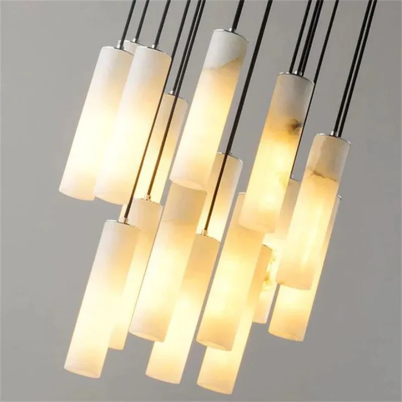 Labster Modern Cylindrical Round Chandelier - Image 4