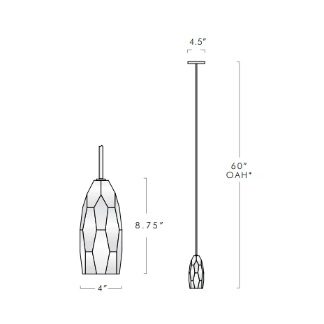 Lafi Crystal Glass Pendant - Image 4