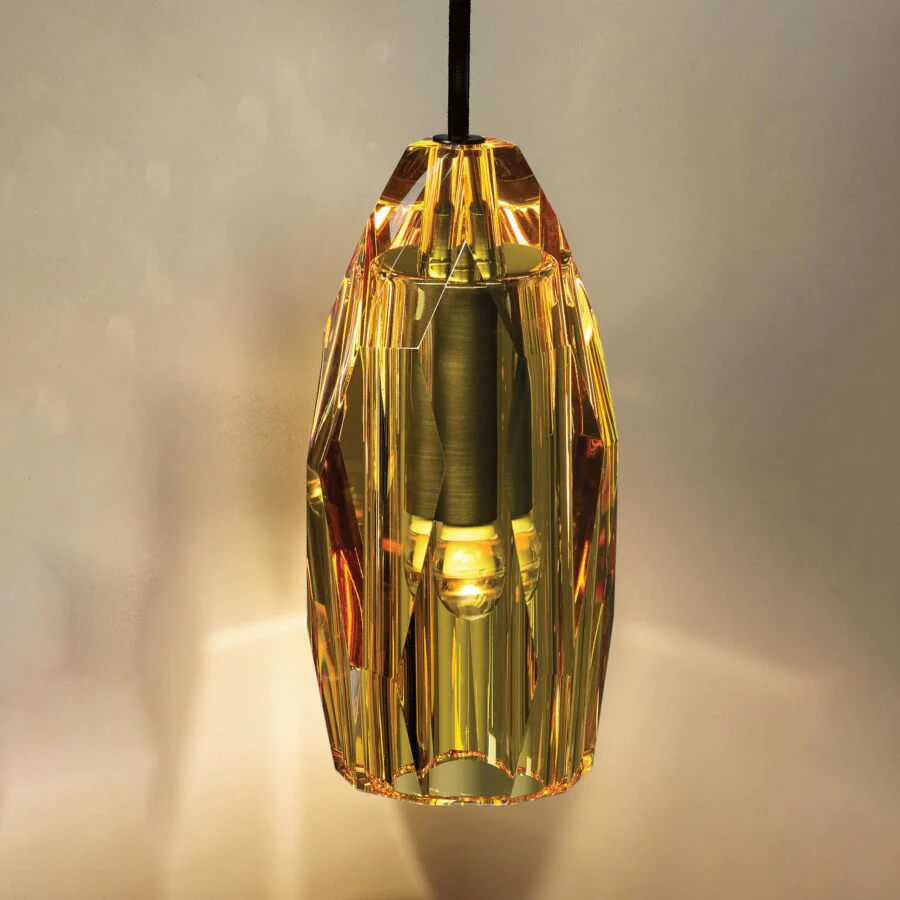 Lafi Crystal Glass Wall Sconce - Image 3